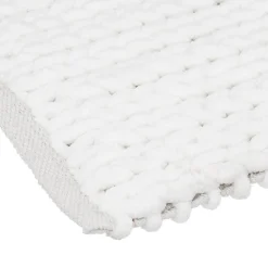 3S. x Home Tapis Épais Uni 50 x 120 cm Blanc Hot