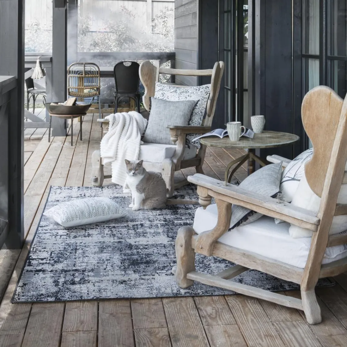 Maison Vivaraise Tapis Polypropylène Catania Gris Outlet