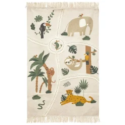 3S. x Home Tapis rectangle coton jungle 100 x 150 cm Discount