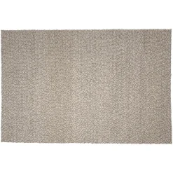 Macabane Tapis rectangulaire en laine bouclée taupe QUENTIN