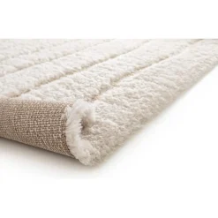 Maison Vivaraise Tapis rectangulaire recyclé Mael Neige New