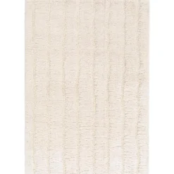 Maison Vivaraise Tapis rectangulaire recyclé Mael Neige Online