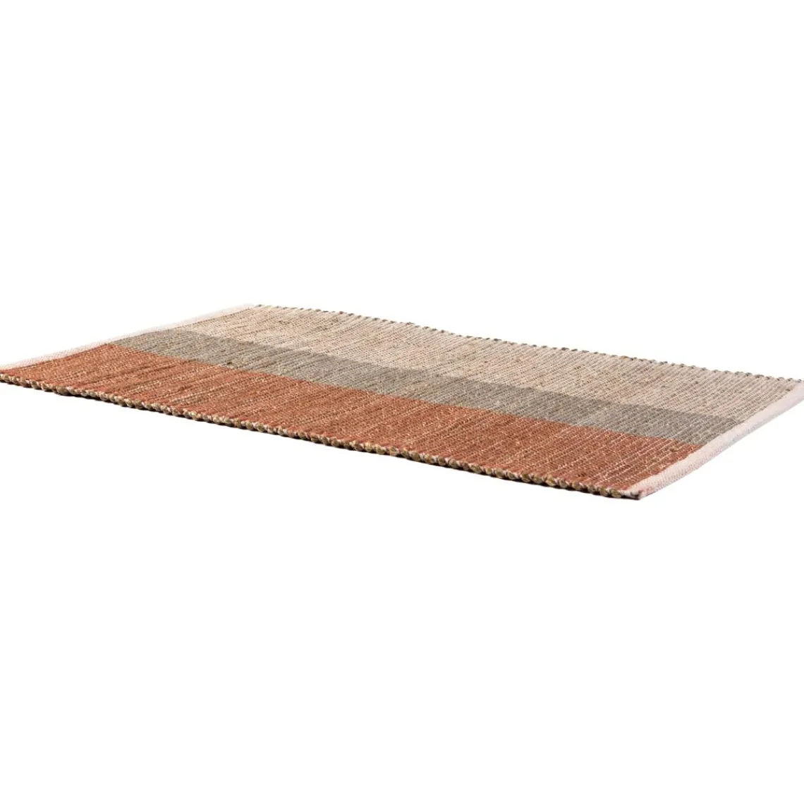 Maison Vivaraise Tapis rectangulaire Terracotta Karan