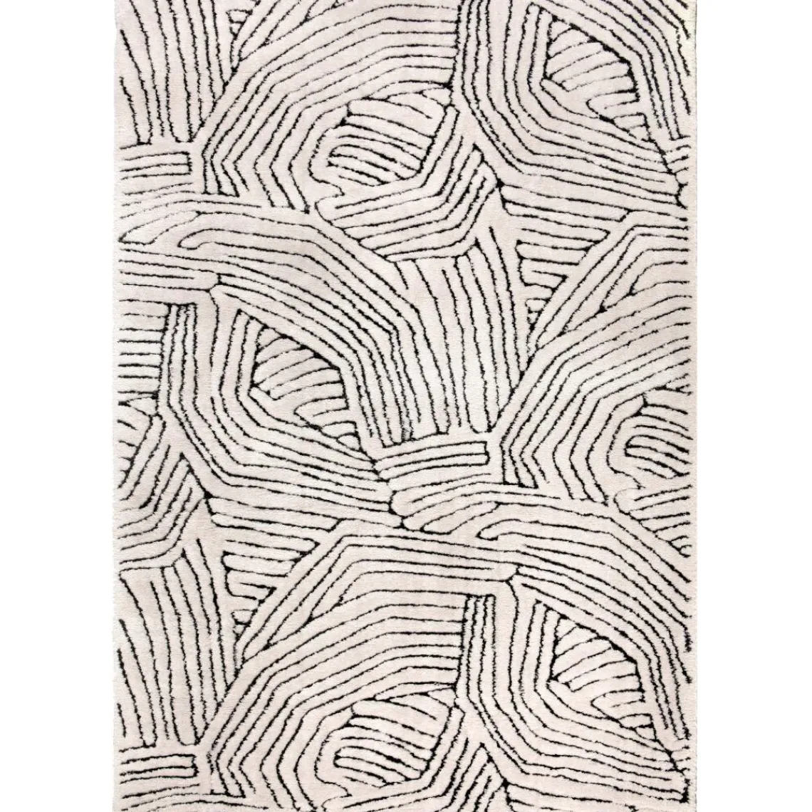 Maison Vivaraise Tapis recycl� Paulin Neige 200 x 290 x 2 Hot
