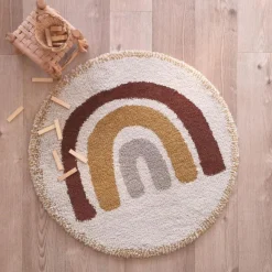 3S. x Home Tapis Rond BOHEMIAN RAINBOW Hot