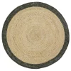 Nattiot Tapis rond en jute et laine YHUKI olive taille M Hot