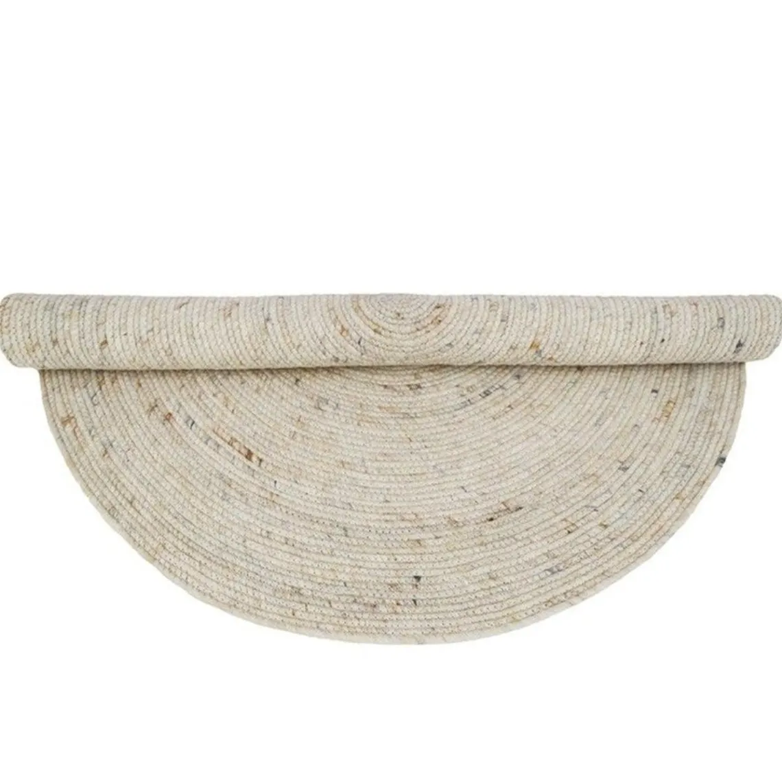 Nattiot Tapis rond laine feutrée NEETHU avoine taille M Online