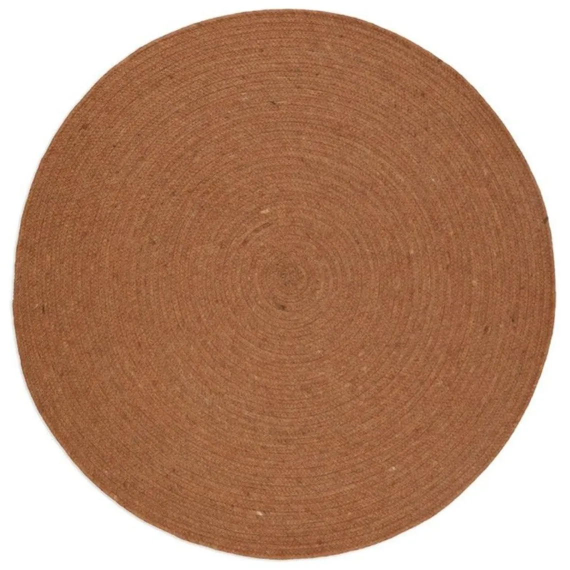 Nattiot Tapis rond laine feutrée NEETHU marron taille M Clearance