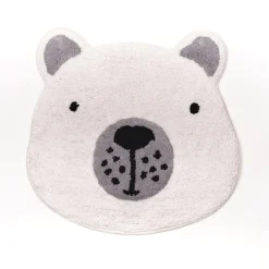 3 SUISSES Tapis tufte OURS Blanc en coton Clearance