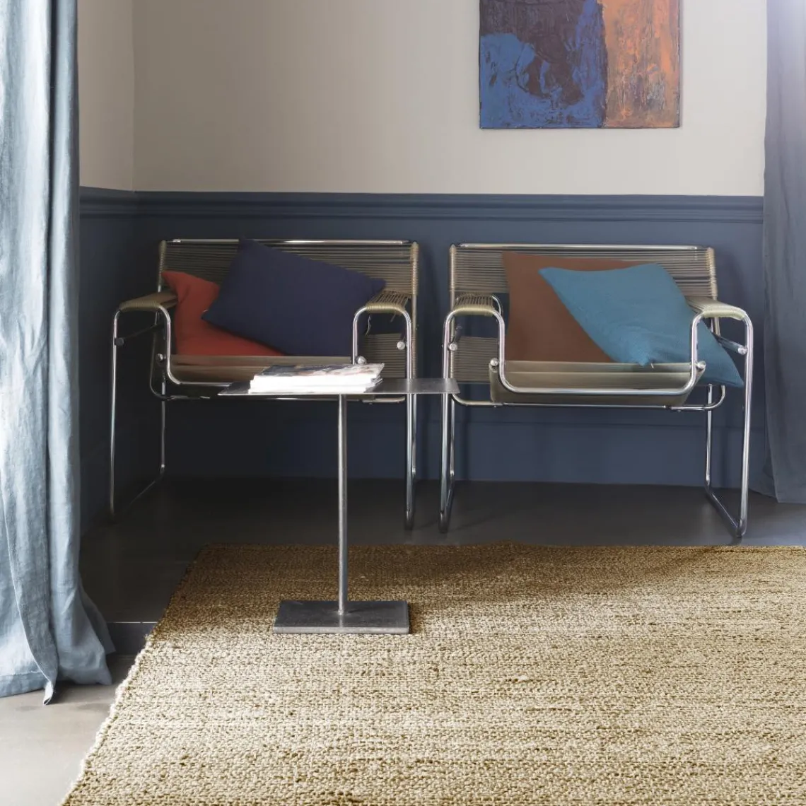 Maison Vivaraise Tapis uni Jute Jarod Naturel Sale