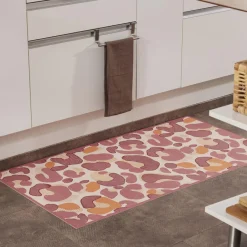 Becquet Tapis vinyle leopard Paulinette Clearance