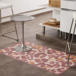 Becquet Tapis vinyle leopard Paulinette Clearance