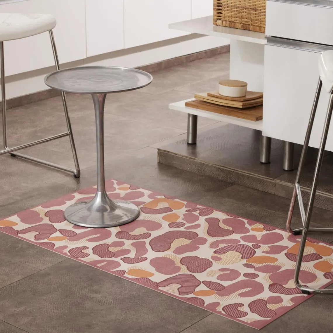 Becquet Tapis vinyle leopard Paulinette Clearance