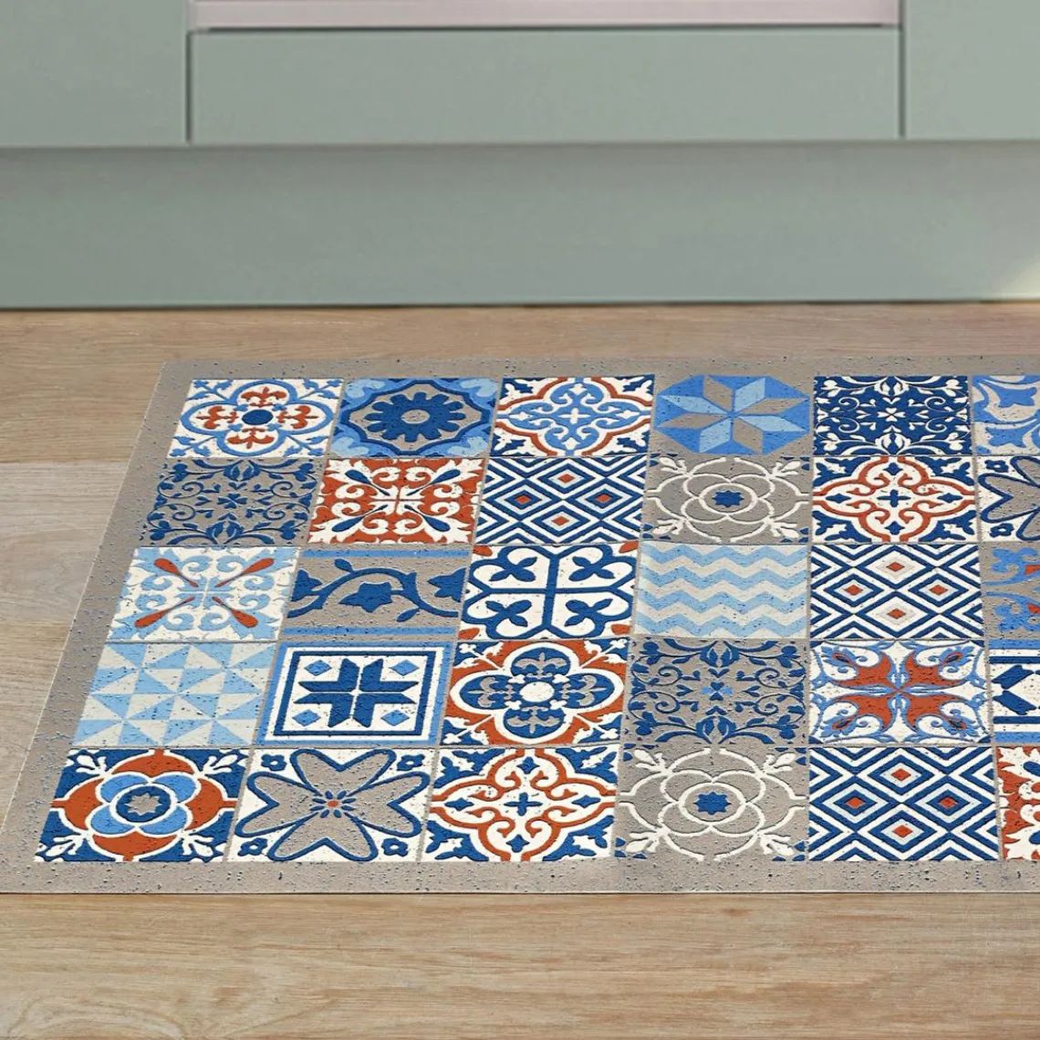 Becquet Tapis Vinyle MALBAR Gris Discount