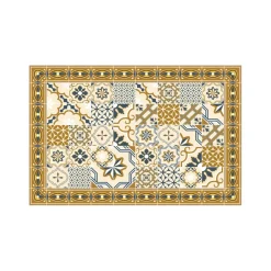 3S. x Home Tapis Vinyle Mosaïque Boîte 50x75 Marron Discount