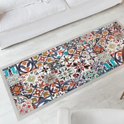 Becquet Tapis vinyle VIDAS carreaux de ciment colorés Hot