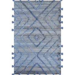 Maison Vivaraise Tapis Worgan denim /ivoire 120 x 180 Bleu Discount