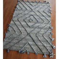 Maison Vivaraise Tapis Worgan denim /ivoire 120 x 180 Bleu Discount