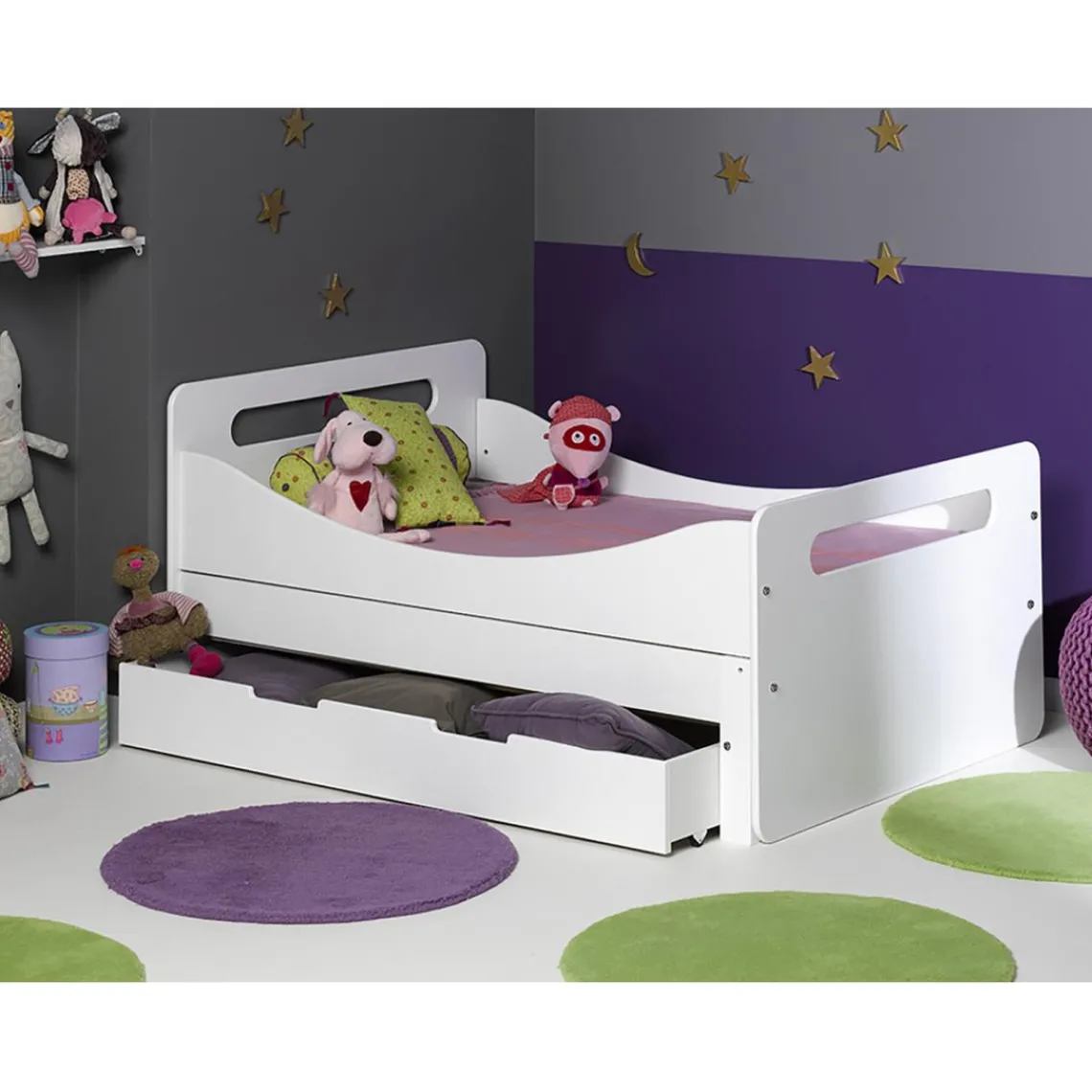 3S. x Home Tiroir pour lit évolutif rangement 90*140 Best