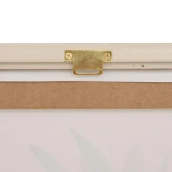 3S. x Home Toile imprimée encadrée Claudia vert