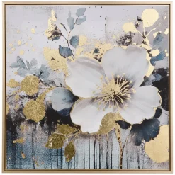 3S. x Home Toile imprimée encadrée Jiho bleu Sale