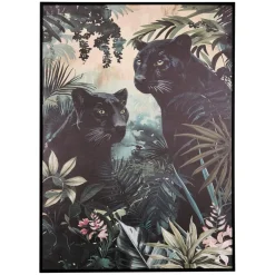 3S. x Home Toile imprimée encadrée Lacey vert Best