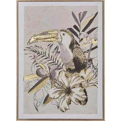 3S. x Home Toile imprimée encadrée Rafi vert Online