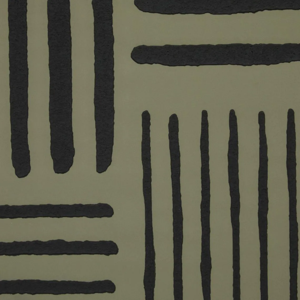 3S. x Home Toile peinte encadrée Roshan vert