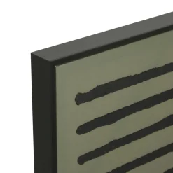 3S. x Home Toile peinte encadrée Roshan vert