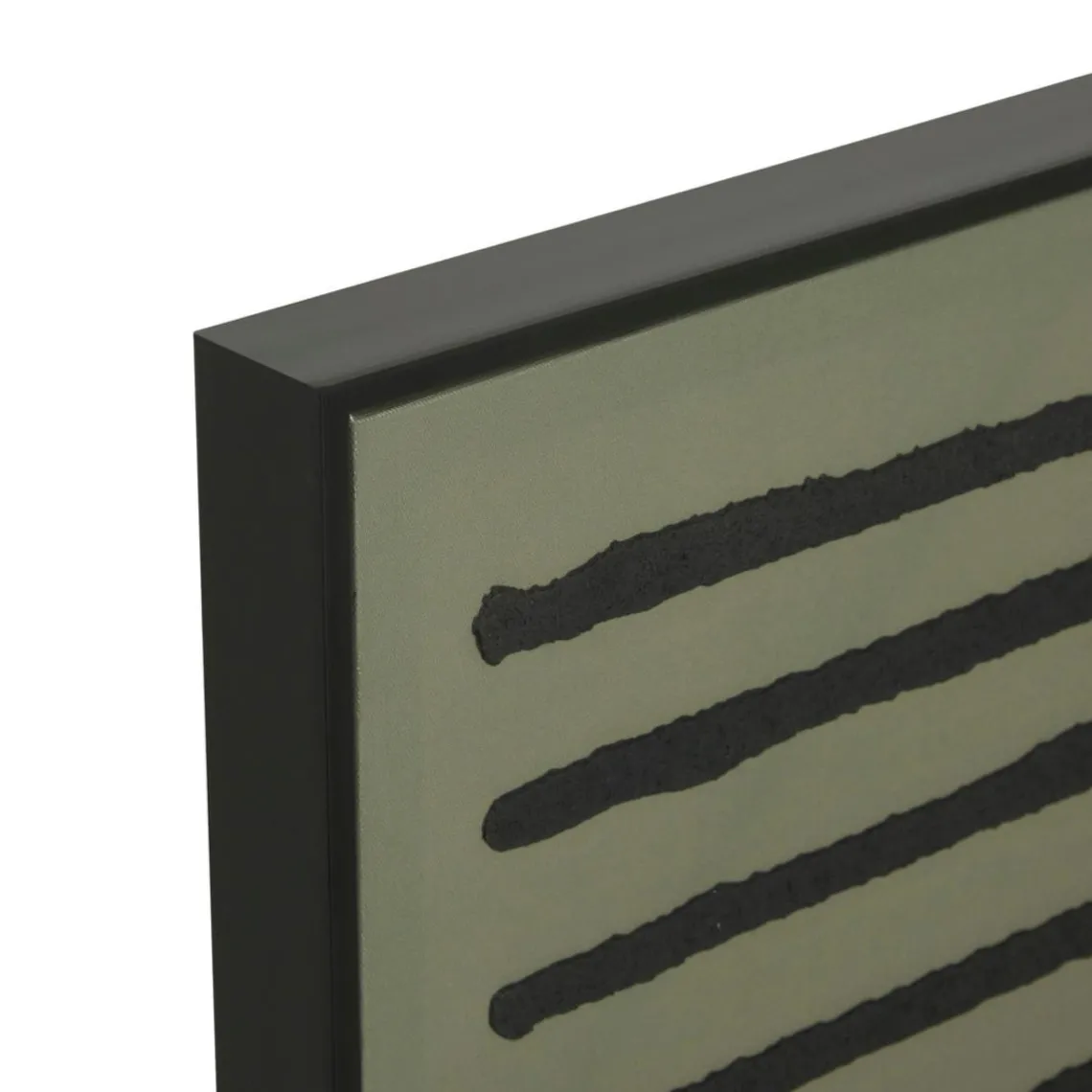 3S. x Home Toile peinte encadrée Roshan vert