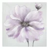 3S. x Home Toile Peinture Fleurs violet 48 x 48 cm Best