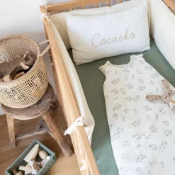 Cocoeko Tour de lit en gaze de coton ECRU Outlet