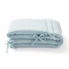 Cocoeko Tour de lit en gaze de coton BLEU GLACIER Sale