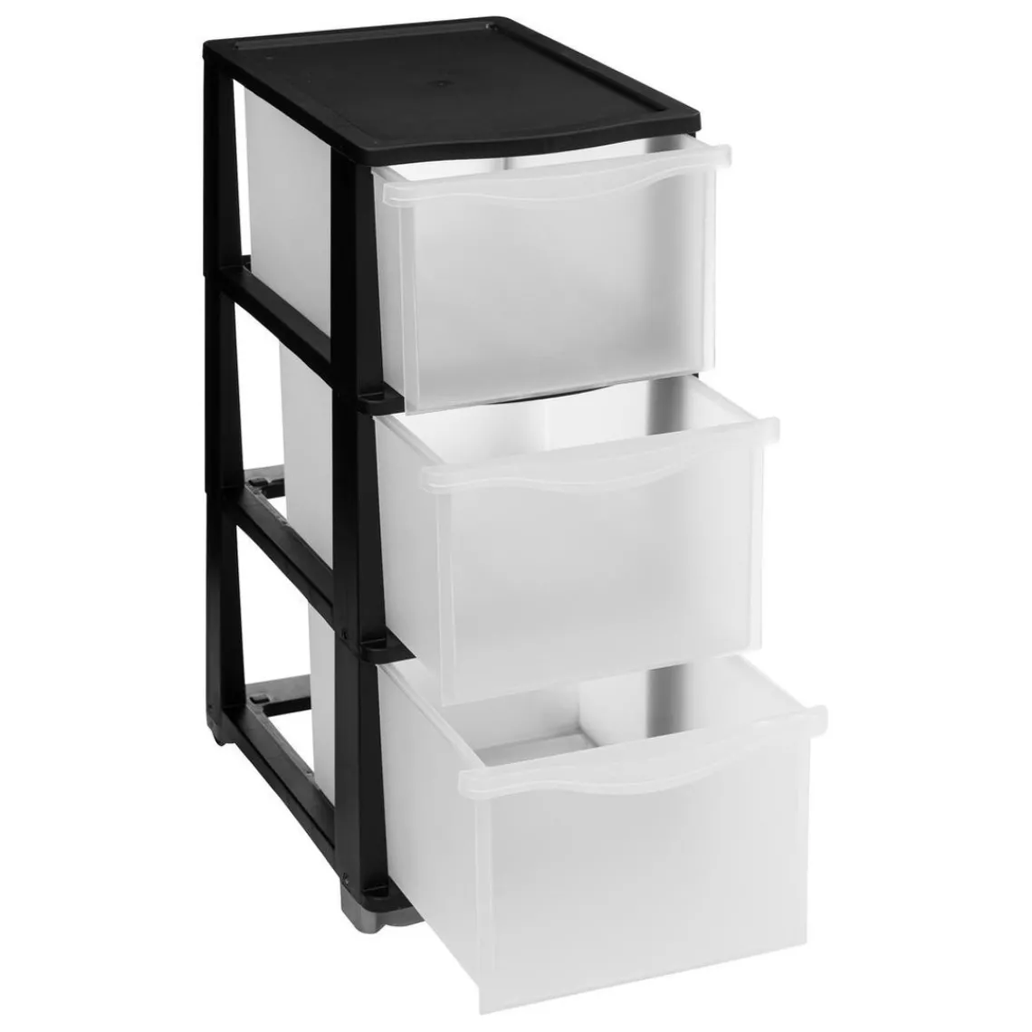 3S. x Home Tour plastique 3 tiroirs noir Sale