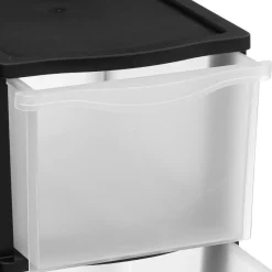 3S. x Home Tour plastique 3 tiroirs noir Sale