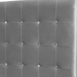 3S. x Home Tête de lit capitonnée 160 cm Velours Argent PACA Sale