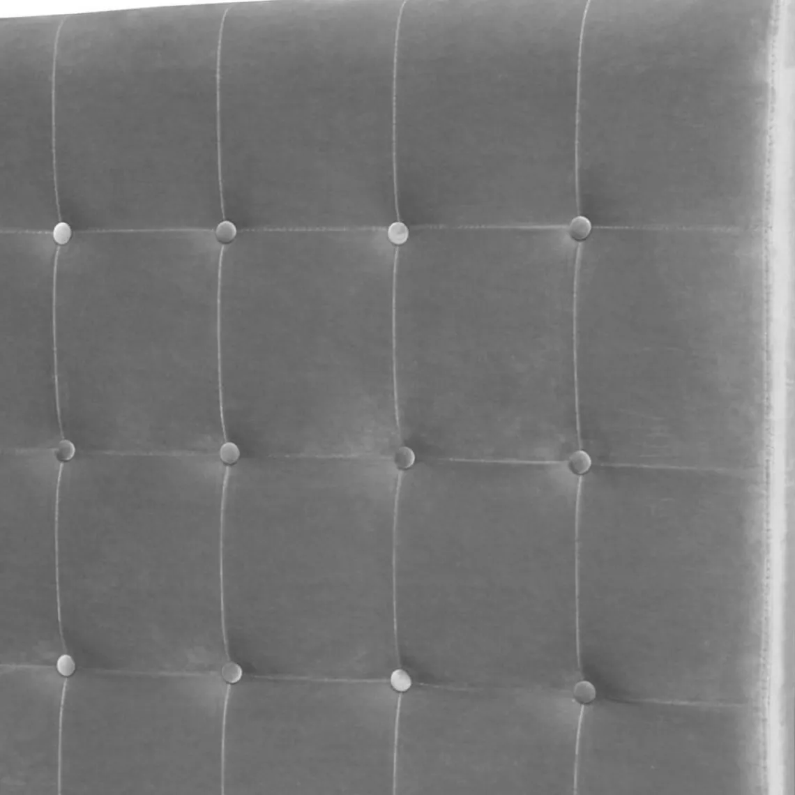 3S. x Home Tête de lit capitonnée 160 cm Velours Argent PACA Sale