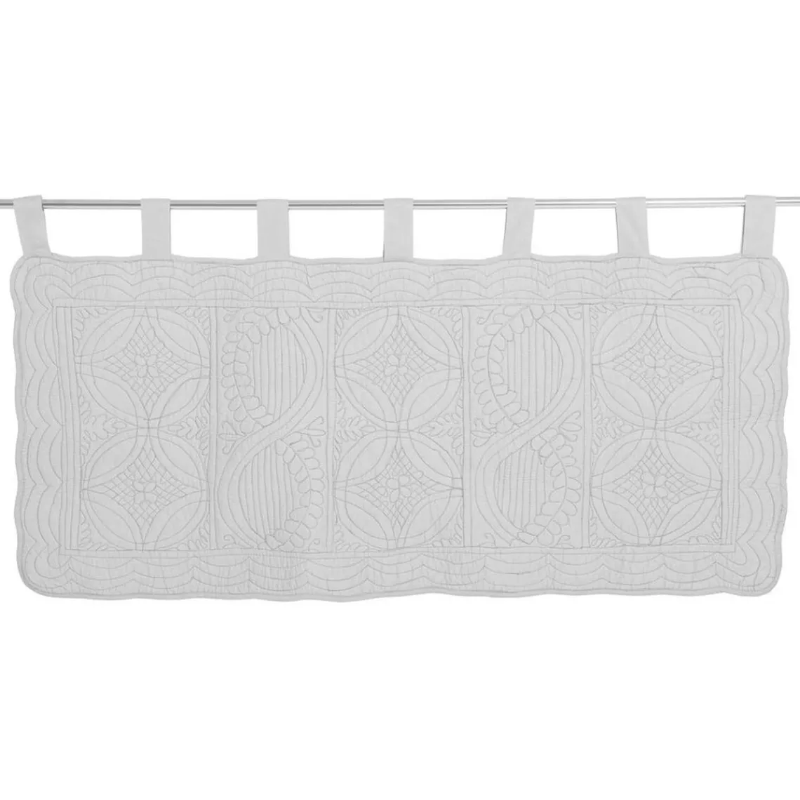 Becquet Tête de lit en boutis uni coton - Blanc Sale