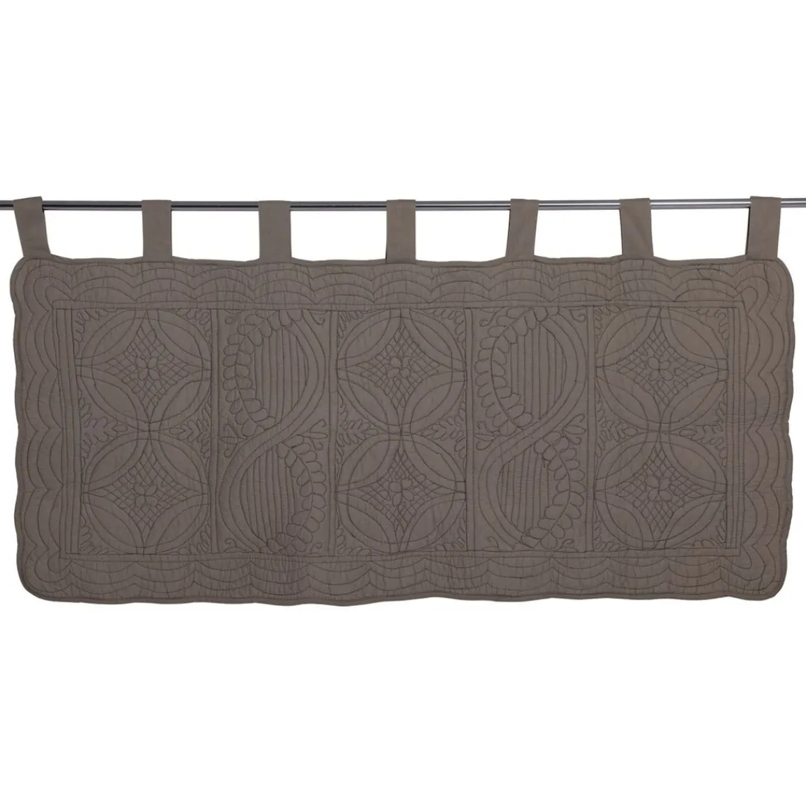 Becquet Tête de lit en boutis uni coton - Beige