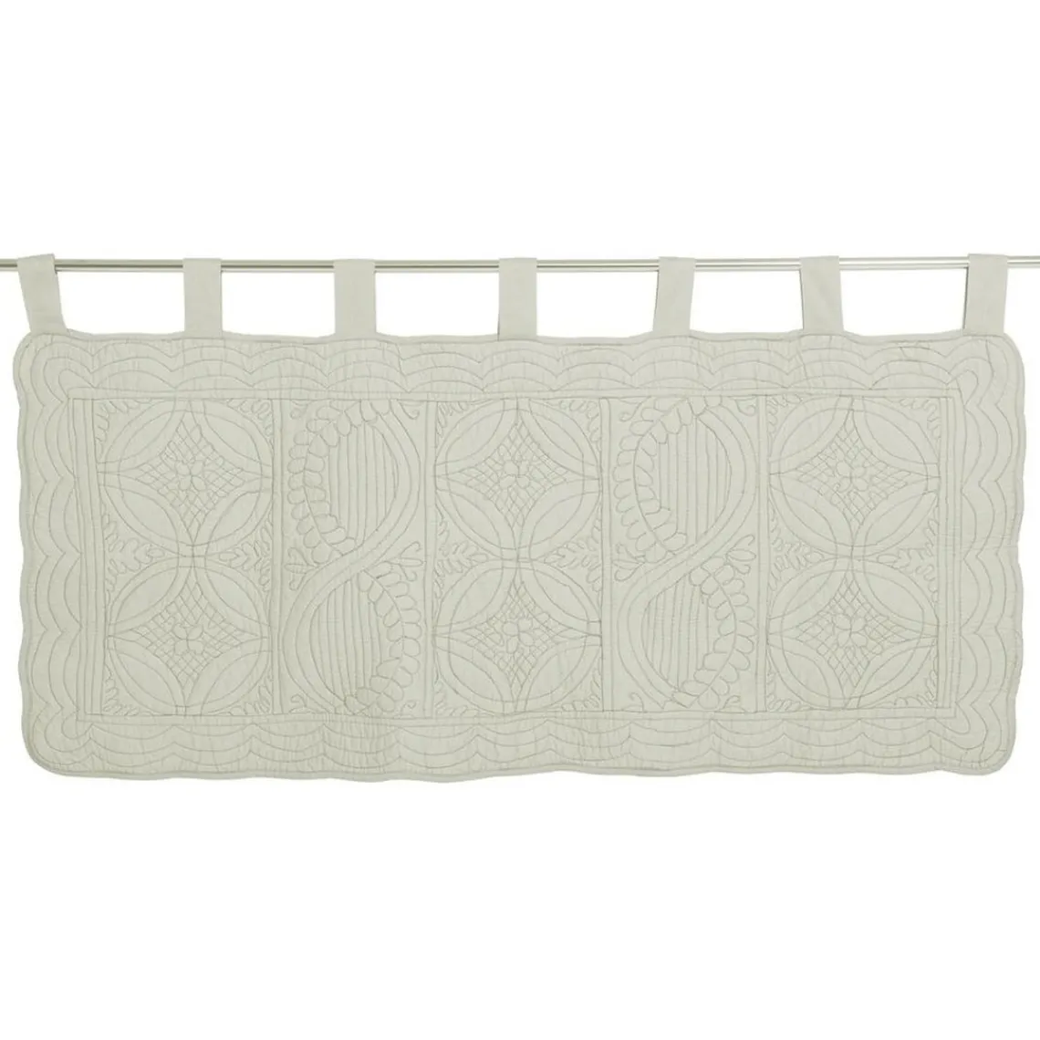 Becquet Tête de lit en boutis uni coton - Blancvoir Best