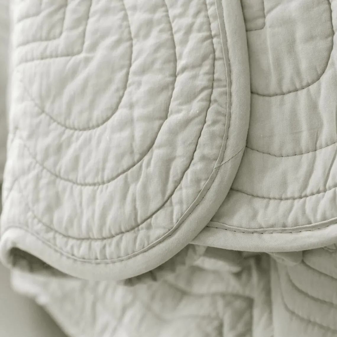 Becquet Tête de lit en boutis uni coton - Blancvoir Best