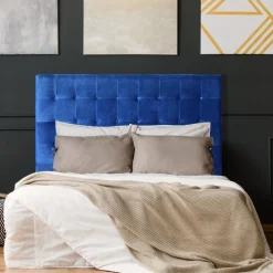 3S. x Home Tête de lit Luxor Velours Bleu Sale