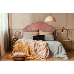 3S. x Home Tête de lit Mermaid 160 cm Velours Rose New