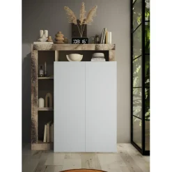 3S. x Home Unité de stockage 2 portes multifonctionnelle Outlet