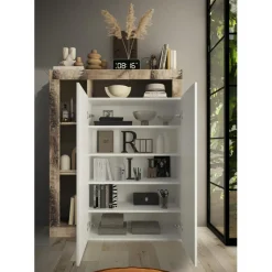 3S. x Home Unité de stockage 2 portes multifonctionnelle Outlet