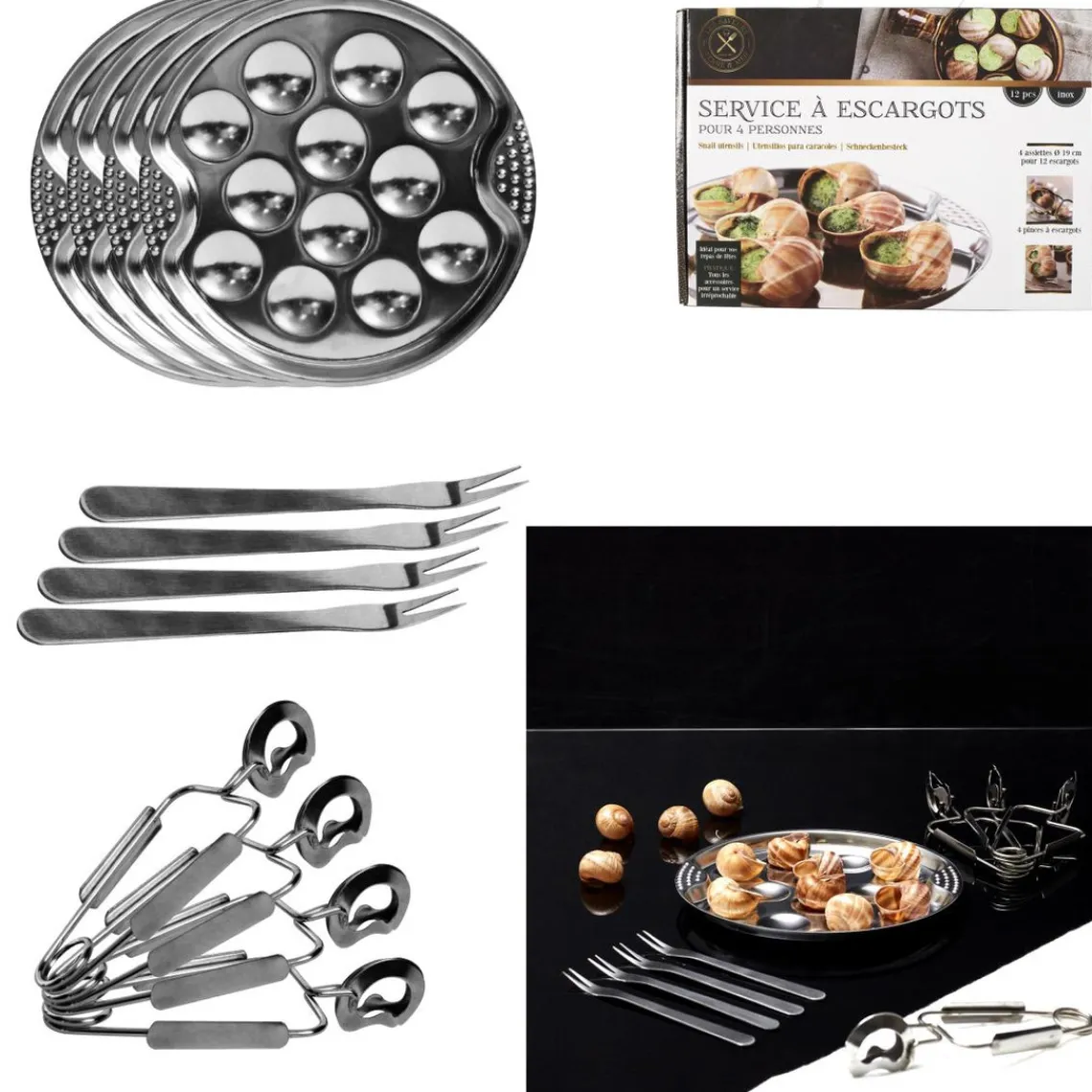 3S. x Home Ustensile À Escargots X12 M12 Sale