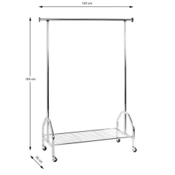 3S. x Home Valet de chambre acier chromé Discount