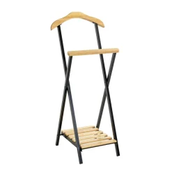 3S. x Home Valet de chambre bois et métal noir Sale