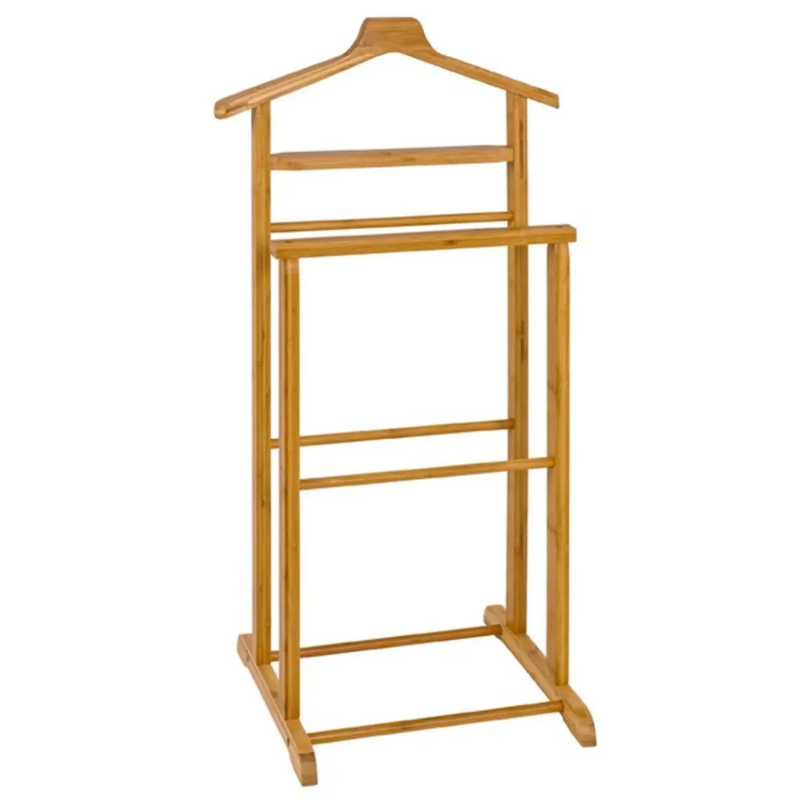 3S. x Home Valet de chambre deux rangées bois massif bambou New