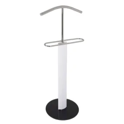 3S. x Home Valet de chambre tube en acier laqué plateau du pied verre trempé Online